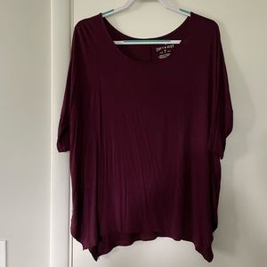 AE Soft and Sexy Tee in Burgundy